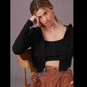 Anthropologie NWT Seamed Hoodie Set Size S.